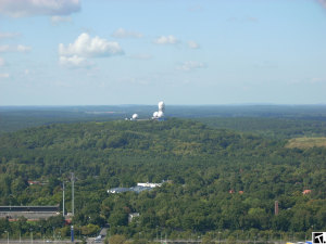 Blick vom Berliner Funkturm Richtung Teufelsberg