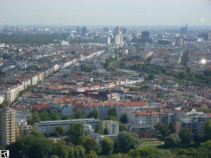 Blick vom Berliner Funkturm Richtung City West