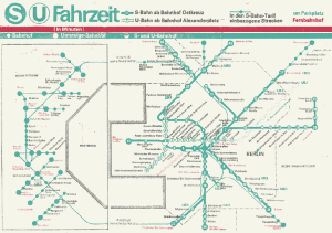Ost-Berliner Netzplan mit dem "Fremdkörper" Westberlin (schraffiert)